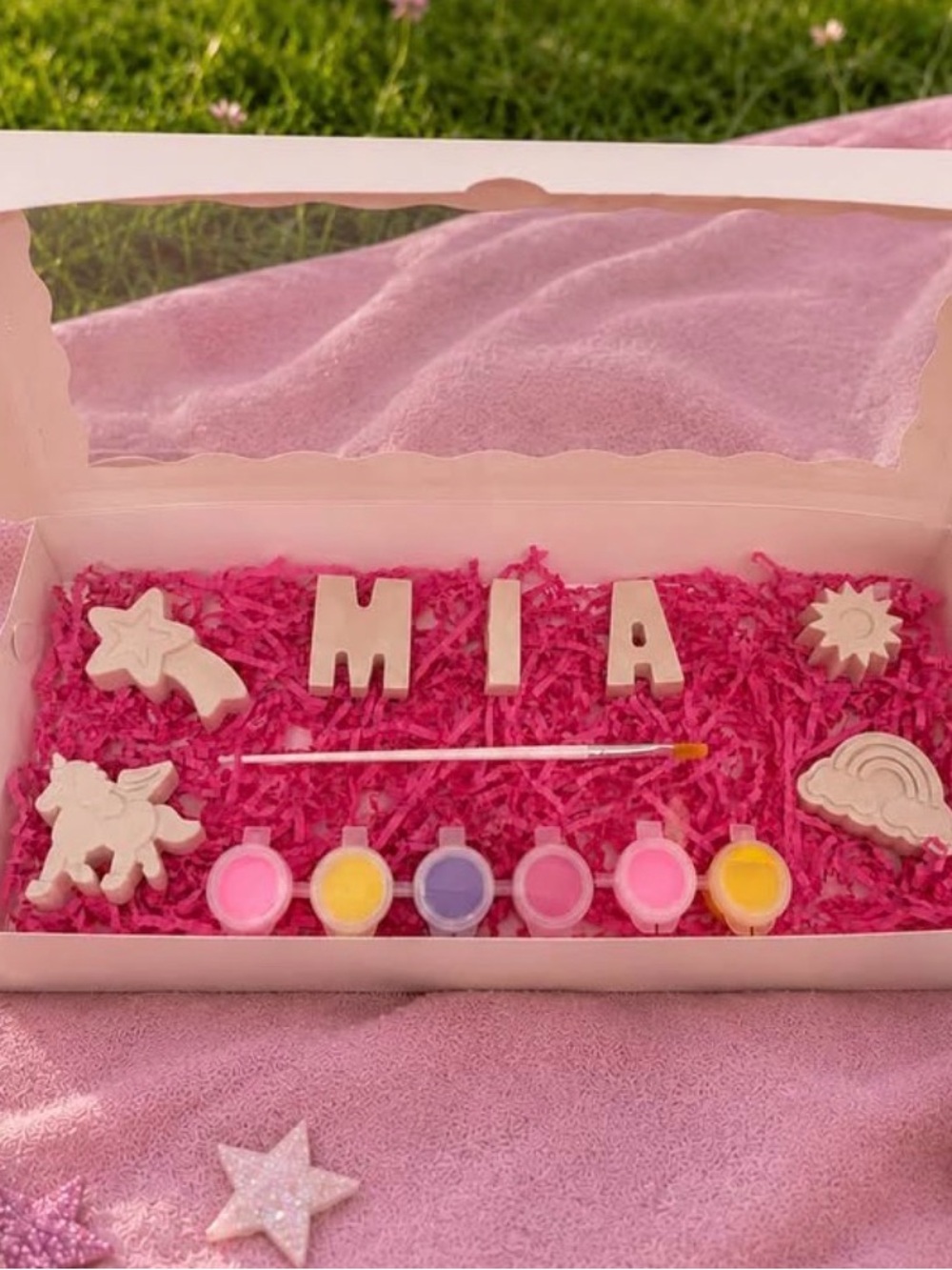 Personalized unicorn painting kit